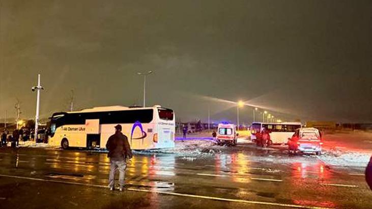 Kayseri’de feci kaza! Yolcu otobüsü ve işçi servisi çarpıştı: Yaralılar var